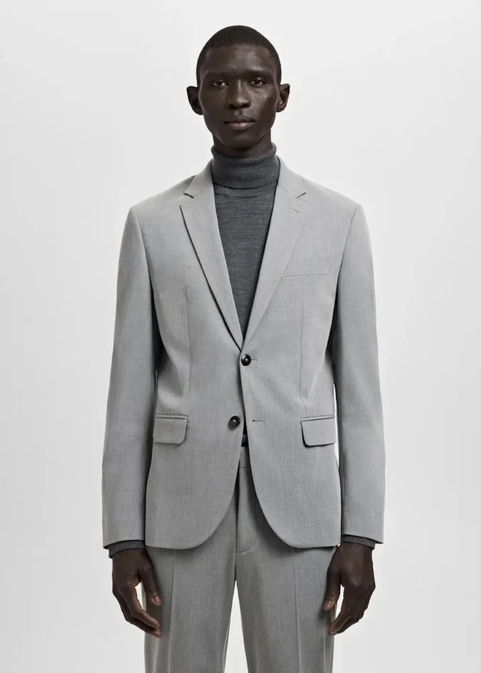 Super-Slim-Fit-Anzugjacke aus Stretchmaterial Super-Slim-Fit-Anzugjacke aus Stretchmaterial