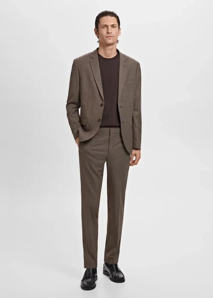 Super-Slim-Fit-Anzugjacke aus Stretchmaterial Super-Slim-Fit-Anzugjacke aus Stretchmaterial