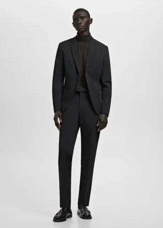 Super-Slim-Fit-Anzugjacke aus Stretchmaterial