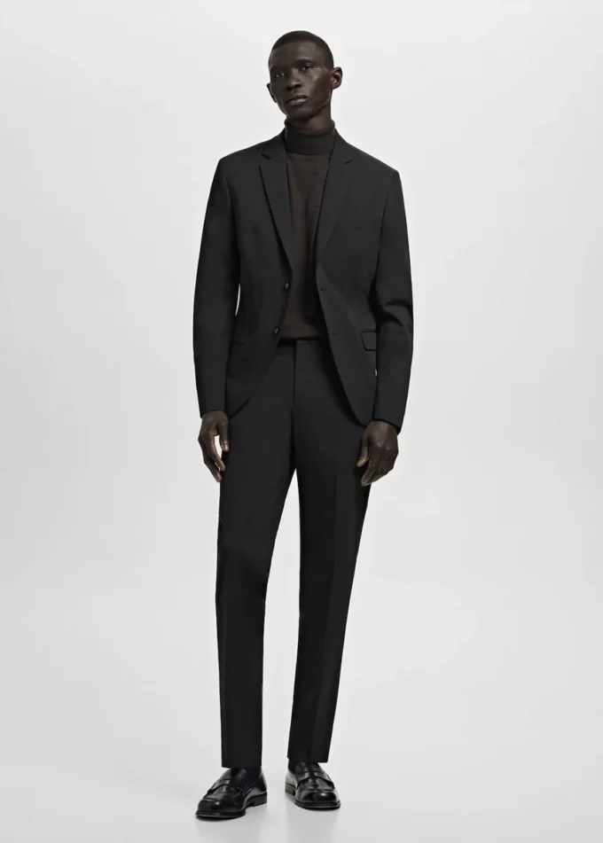 Super-Slim-Fit-Anzugjacke aus Stretchmaterial Super-Slim-Fit-Anzugjacke aus Stretchmaterial