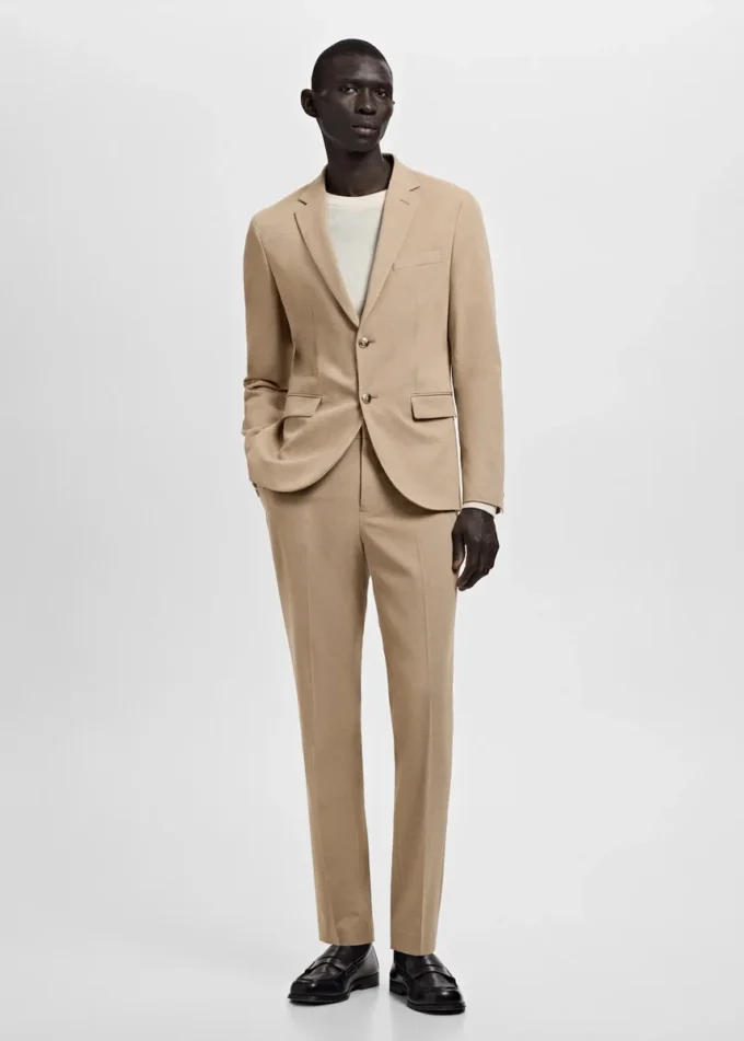 Super-Slim-Fit-Anzugjacke aus Stretchmaterial Super-Slim-Fit-Anzugjacke aus Stretchmaterial