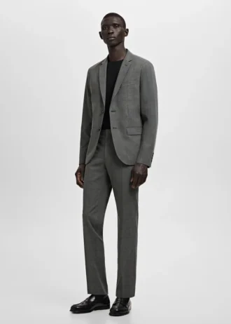 Super-Slim-Fit-Anzugjacke aus Stretchmaterial