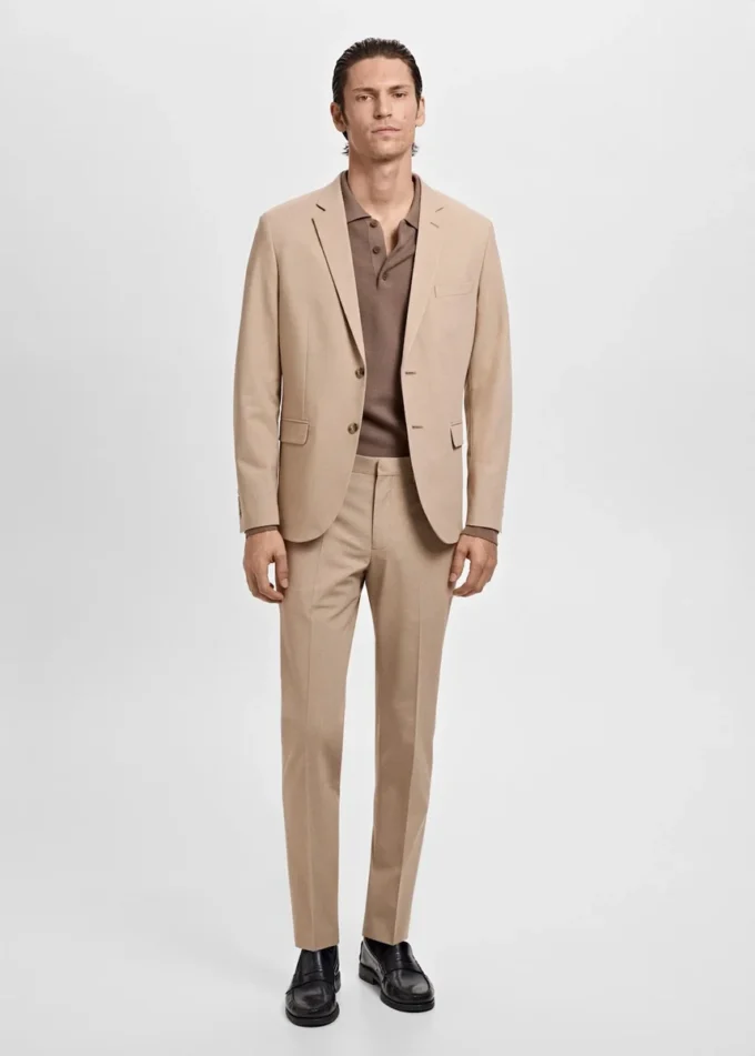 Super-Slim-Fit-Anzugjacke aus Stretchmaterial Super-Slim-Fit-Anzugjacke aus Stretchmaterial