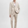 Super-Slim-Fit-Anzugjacke aus Stretchmaterial