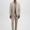 Super-Slim-Fit-Anzugjacke aus Stretchmaterial