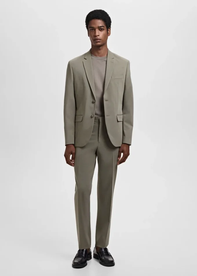 Super-Slim-Fit-Anzugjacke aus Stretchmaterial Super-Slim-Fit-Anzugjacke aus Stretchmaterial