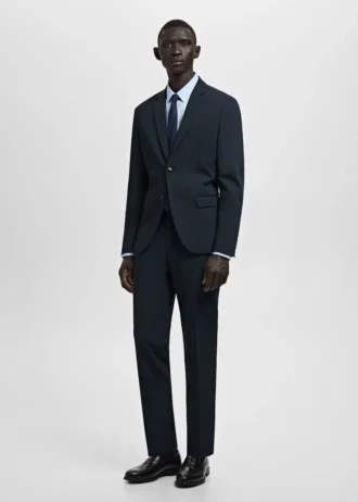 Super-Slim-Fit-Anzugjacke aus Stretchmaterial