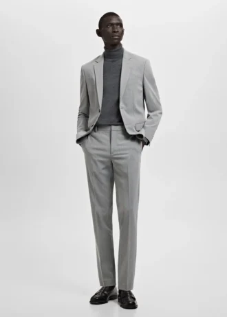 Super-Slim-Fit-Anzugjacke aus Stretchmaterial