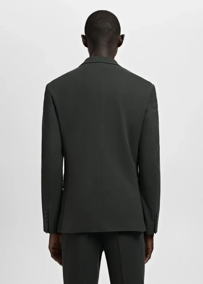 Super-Slim-Fit-Anzugjacke aus Stretchmaterial