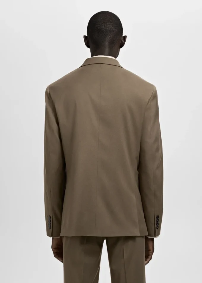 Super-Slim-Fit-Anzugjacke aus Stretchmaterial