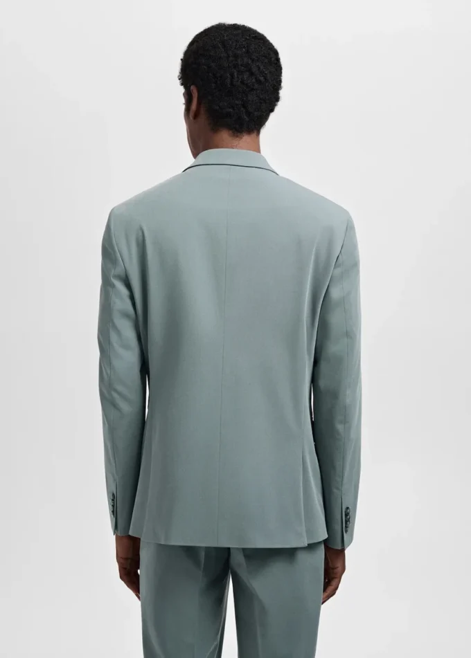Super-Slim-Fit-Anzugjacke aus Stretchmaterial