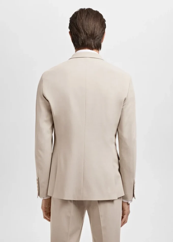 Super-Slim-Fit-Anzugjacke aus Stretchmaterial