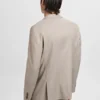 Super-Slim-Fit-Anzugjacke aus Stretchmaterial