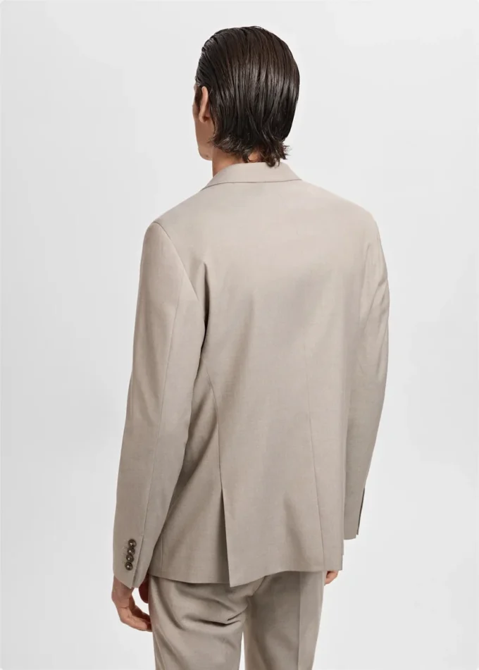 Super-Slim-Fit-Anzugjacke aus Stretchmaterial