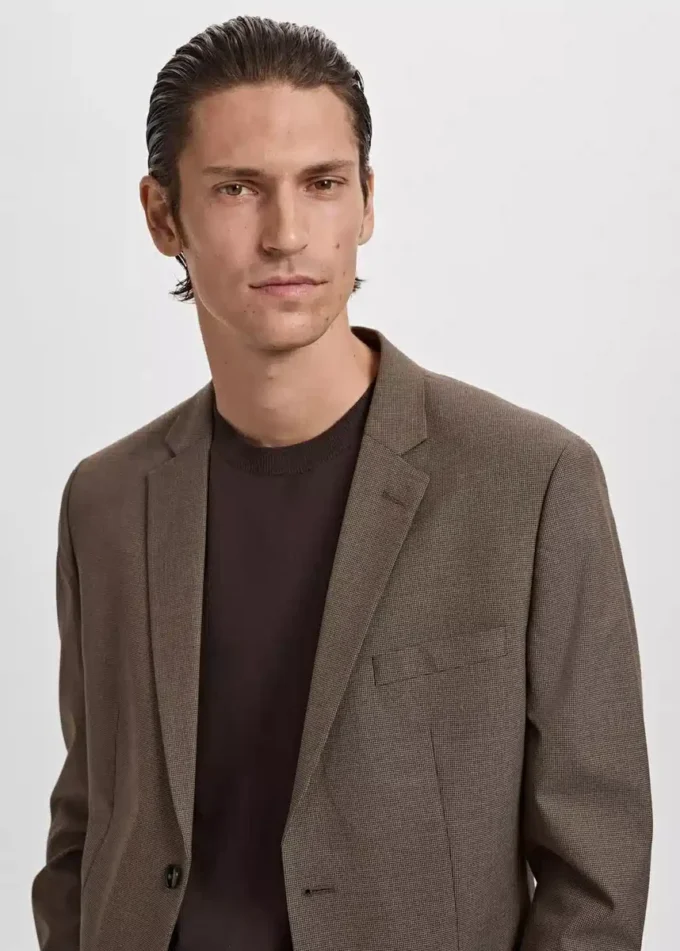 Super-Slim-Fit-Anzugjacke aus Stretchmaterial Super-Slim-Fit-Anzugjacke aus Stretchmaterial