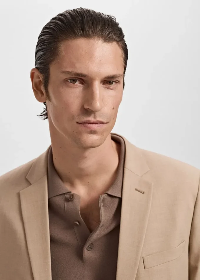 Super-Slim-Fit-Anzugjacke aus Stretchmaterial Super-Slim-Fit-Anzugjacke aus Stretchmaterial