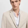 Super-Slim-Fit-Anzugjacke aus Stretchmaterial