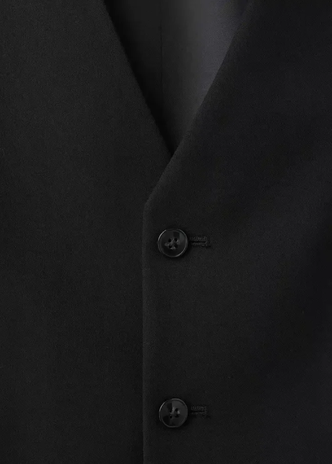 Super-Slim-Fit-Anzugweste aus Stretchmaterial Super-Slim-Fit-Anzugweste aus Stretchmaterial