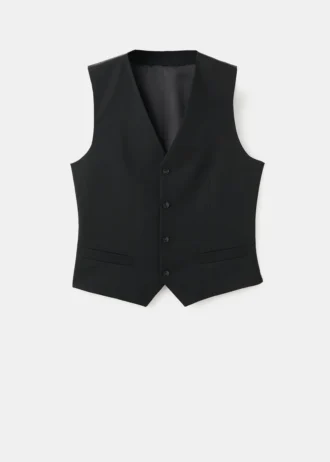 Super-Slim-Fit-Anzugweste aus Stretchmaterial