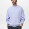Sweatshirt aus 100 % Baumwolle mit lockerer Passform