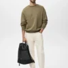 Sweatshirt aus 100 % Baumwolle mit lockerer Passform