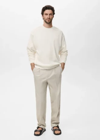 Sweatshirt aus 100 % Baumwolle mit lockerer Passform