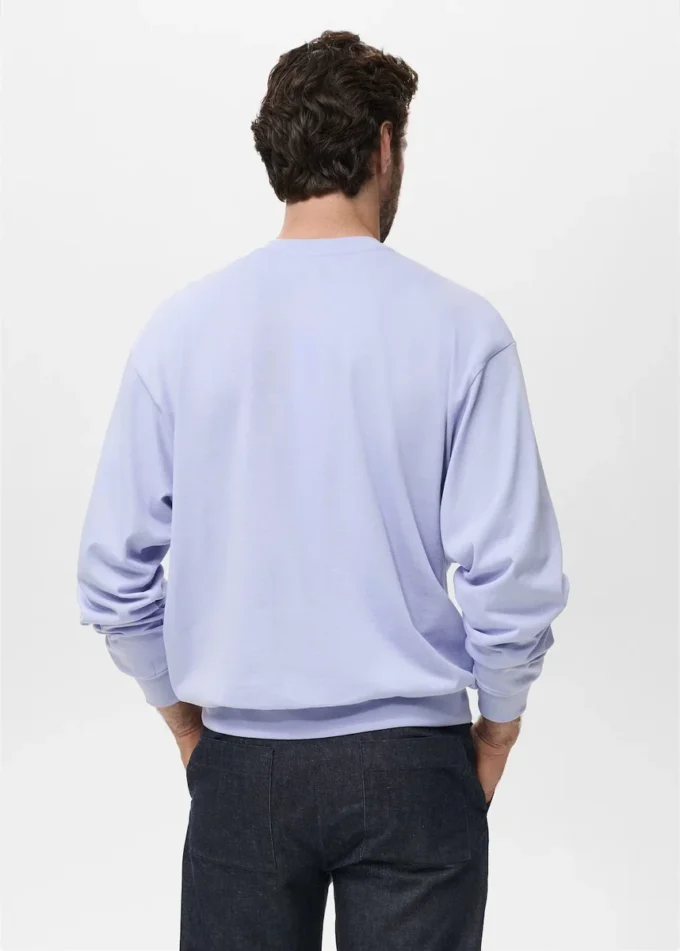 Sweatshirt aus 100 % Baumwolle mit lockerer Passform