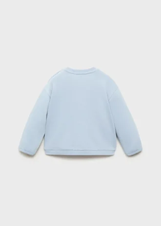 Sweatshirt aus Baumwolle mit Knöpfen