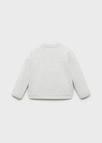 Sweatshirt aus Baumwolle mit Knöpfen