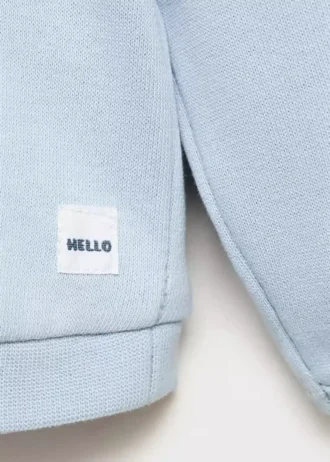 Sweatshirt aus Baumwolle mit Knöpfen