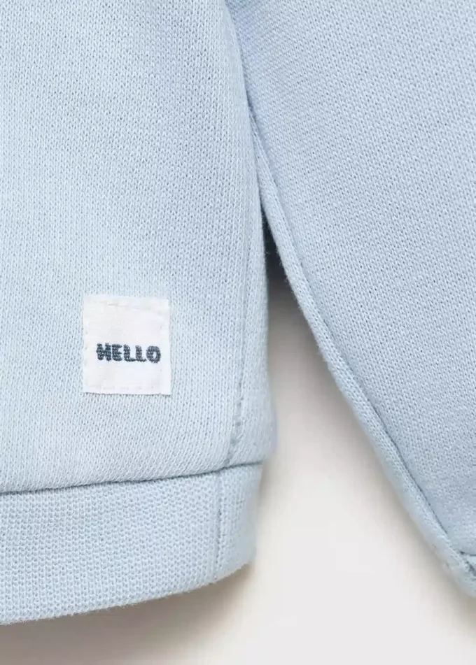 Sweatshirt aus Baumwolle mit Knöpfen