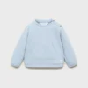 Sweatshirt aus Baumwolle mit Knöpfen