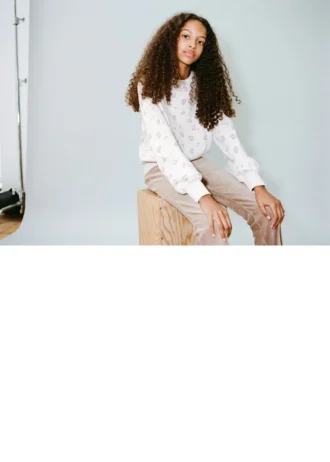 Sweatshirt aus Baumwolle mit Leopardenmuster