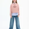 Sweatshirt mit aufgedruckter Botschaft