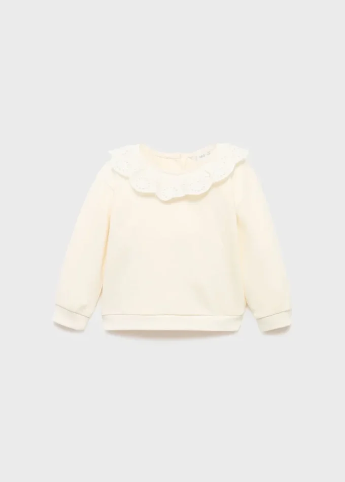 Sweatshirt mit Babydoll-Ausschnitt