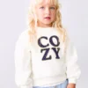 Sweatshirt mit Blumenstickerei Sweatshirt mit Blumenstickerei