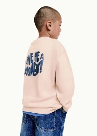Sweatshirt mit geprägtem Text