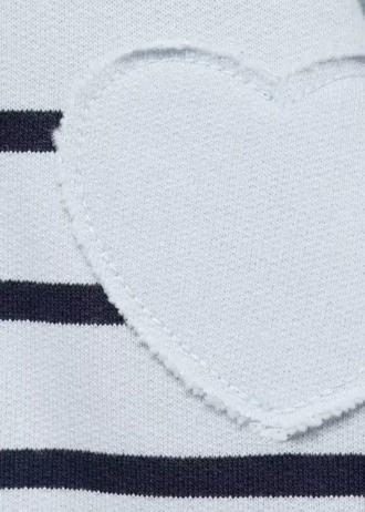 Sweatshirt mit gesticktem Herz