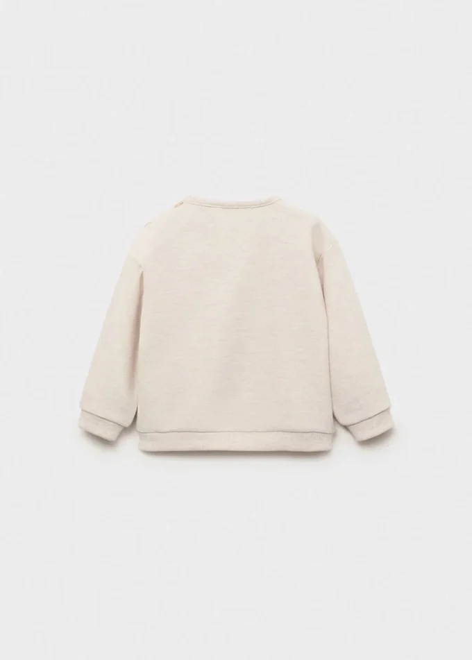 Sweatshirt mit gesticktem Löwen Sweatshirt mit gesticktem Löwen