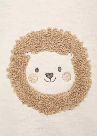 Sweatshirt mit gesticktem Löwen