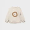 Sweatshirt mit gesticktem Löwen Sweatshirt mit gesticktem Löwen