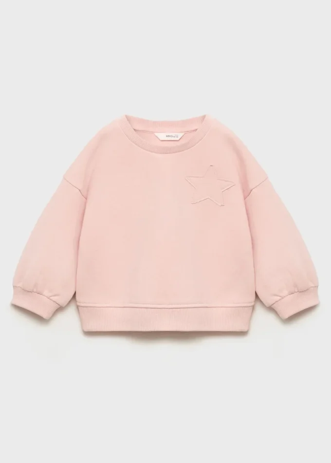 Sweatshirt mit gesticktem Stern Sweatshirt mit gesticktem Stern