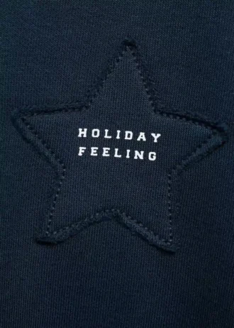 Sweatshirt mit gesticktem Stern