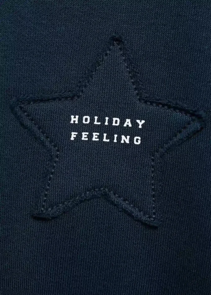 Sweatshirt mit gesticktem Stern Sweatshirt mit gesticktem Stern