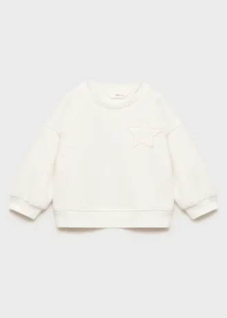Sweatshirt mit gesticktem Stern