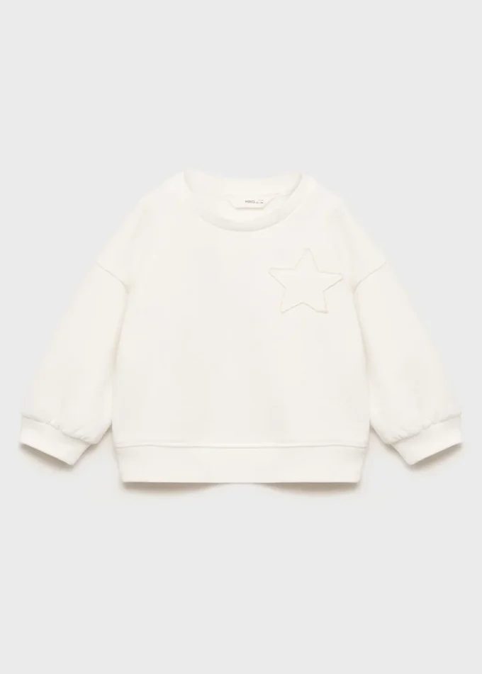 Sweatshirt mit gesticktem Stern