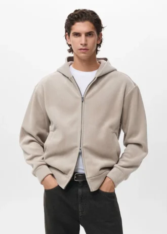 Sweatshirt mit Kapuze aus Cord