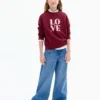 Sweatshirt mit Liebesbotschaft Sweatshirt mit Liebesbotschaft