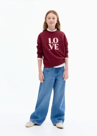 Sweatshirt mit Liebesbotschaft