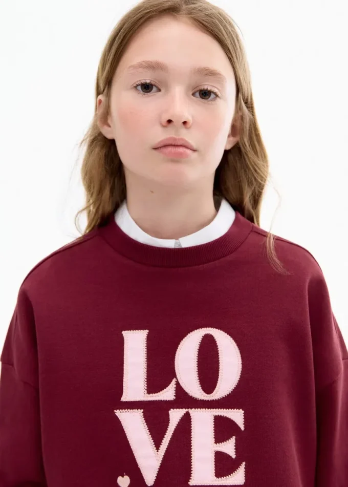 Sweatshirt mit Liebesbotschaft Sweatshirt mit Liebesbotschaft